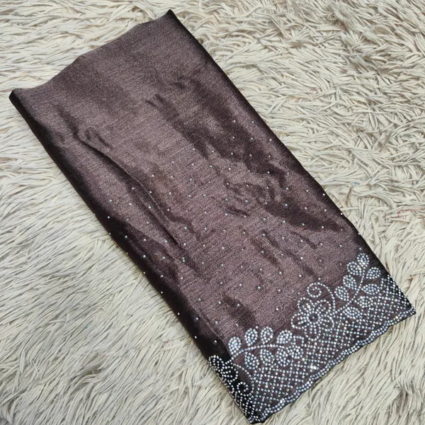 Premium Bridal Hijab with stone work | HJ02